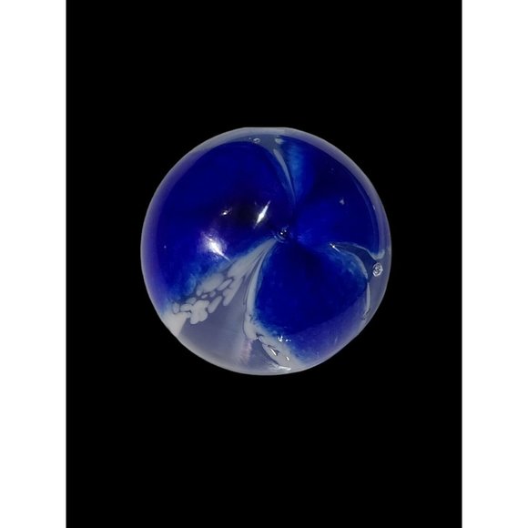 GES 99 Paper Wieght Color Swirl blue and white - Picture 11 of 12